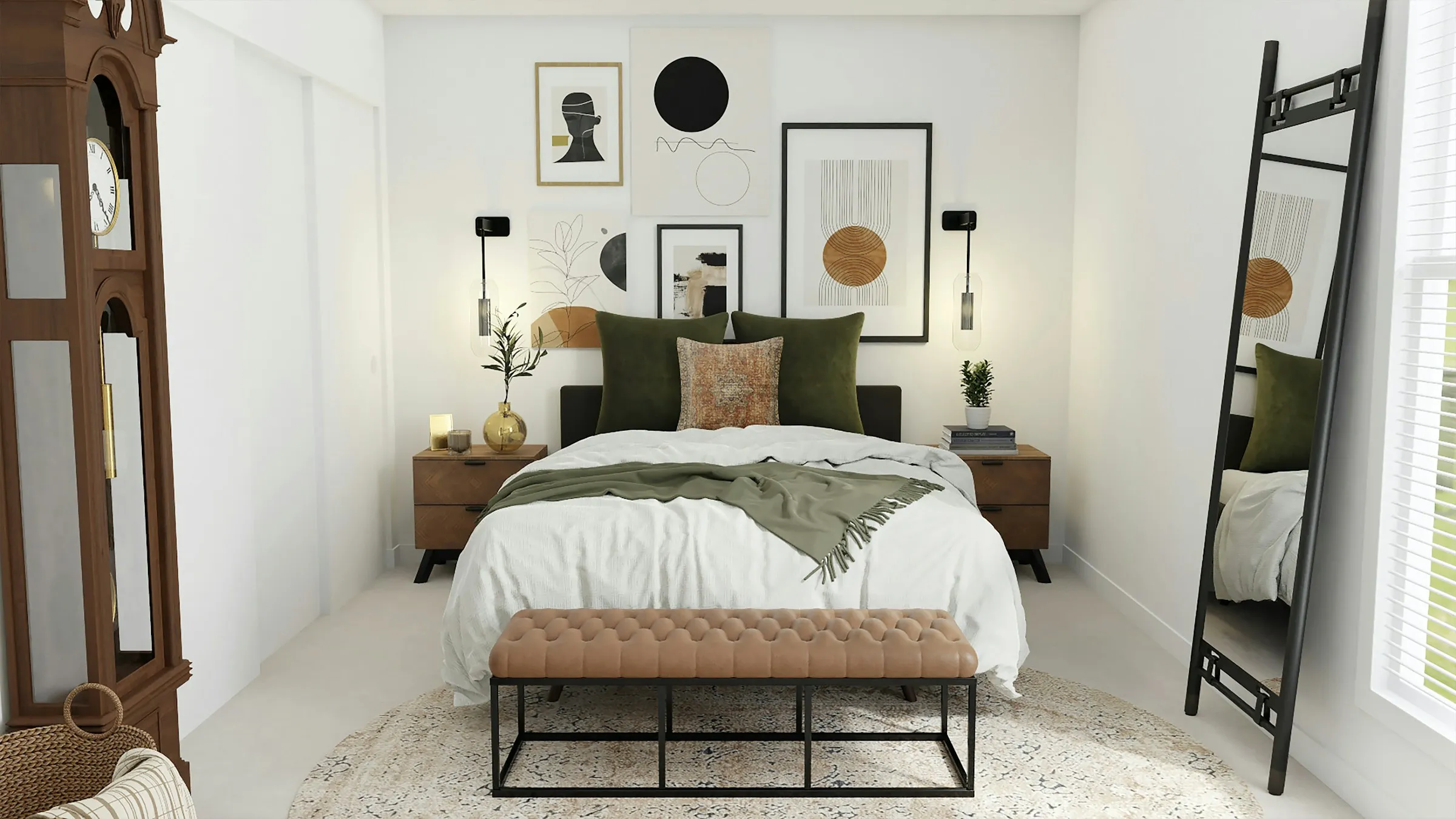 Styling Living Room with White and Black Accents